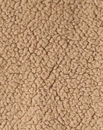 Baby Boy Sherpa Long-Sleeve Hoodie - Brown, 