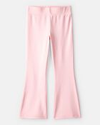 Girls Microfleece Flare Pants - Pink, image 1 of 4 slides
