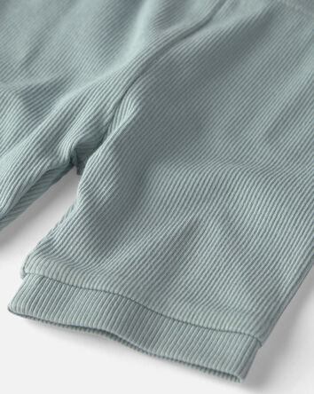 Baby 2-Piece Organic Cotton Ribbed Pyjamas, 