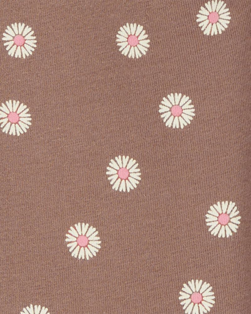 Toddler Girl Floral Stretch Leggings - Brown, image 4 of 7 slides