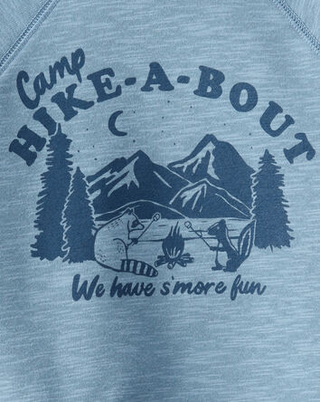 Tout-petit garçon - Sweat à capuche en molleton français - Bleu, 