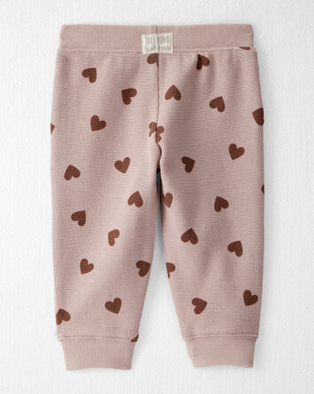 Baby Girl Waffle Knit Top & Pant Set Made with Organic Cotton, 