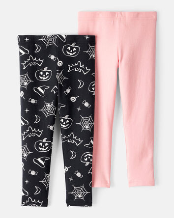 Toddler 2-Pack Halloween Leggings, 