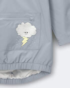 Tout-petit - Chandail imperm&eacute;able &agrave; capuchon, nuage et &eacute;clair - Bleu p&acirc;le, image 7 sur 7 diapositives