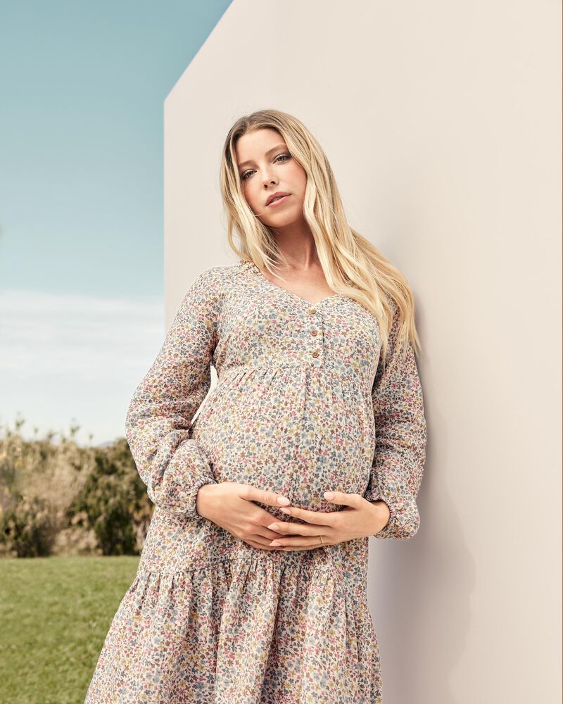 Floral Maternity or Non Maternity Dresses/off Shoulders Baby Doll
