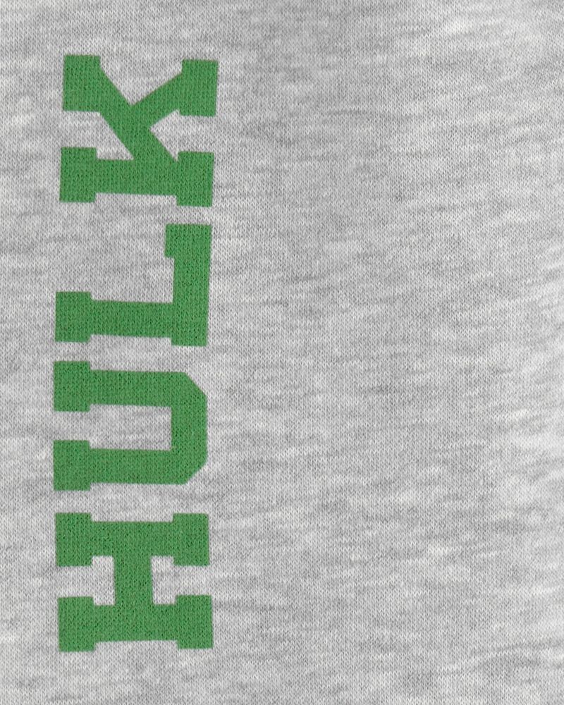 Tout-petit gar&ccedil;on - Pantalon de jogging en jersey bouclette L&rsquo;Incroyable Hulk de Marvel - Gris, image 4 sur 4 diapositives