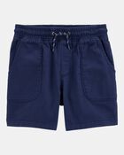 Boys Pull-On Twill Shorts - Navy, image 1 of 4 slides