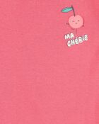 Bébé Pyjama 4 pièces en coton à motifs de cerises, image 2 sur 4 diapositives