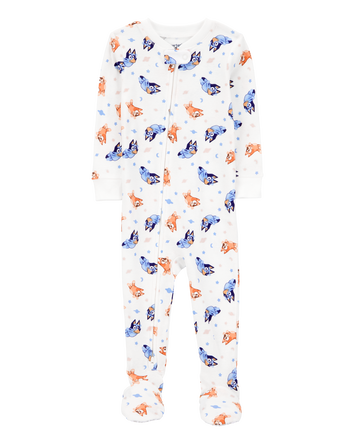 Bébé Pyjama 1 pièce à pieds en coton ajusté imprimé de Bluey, 