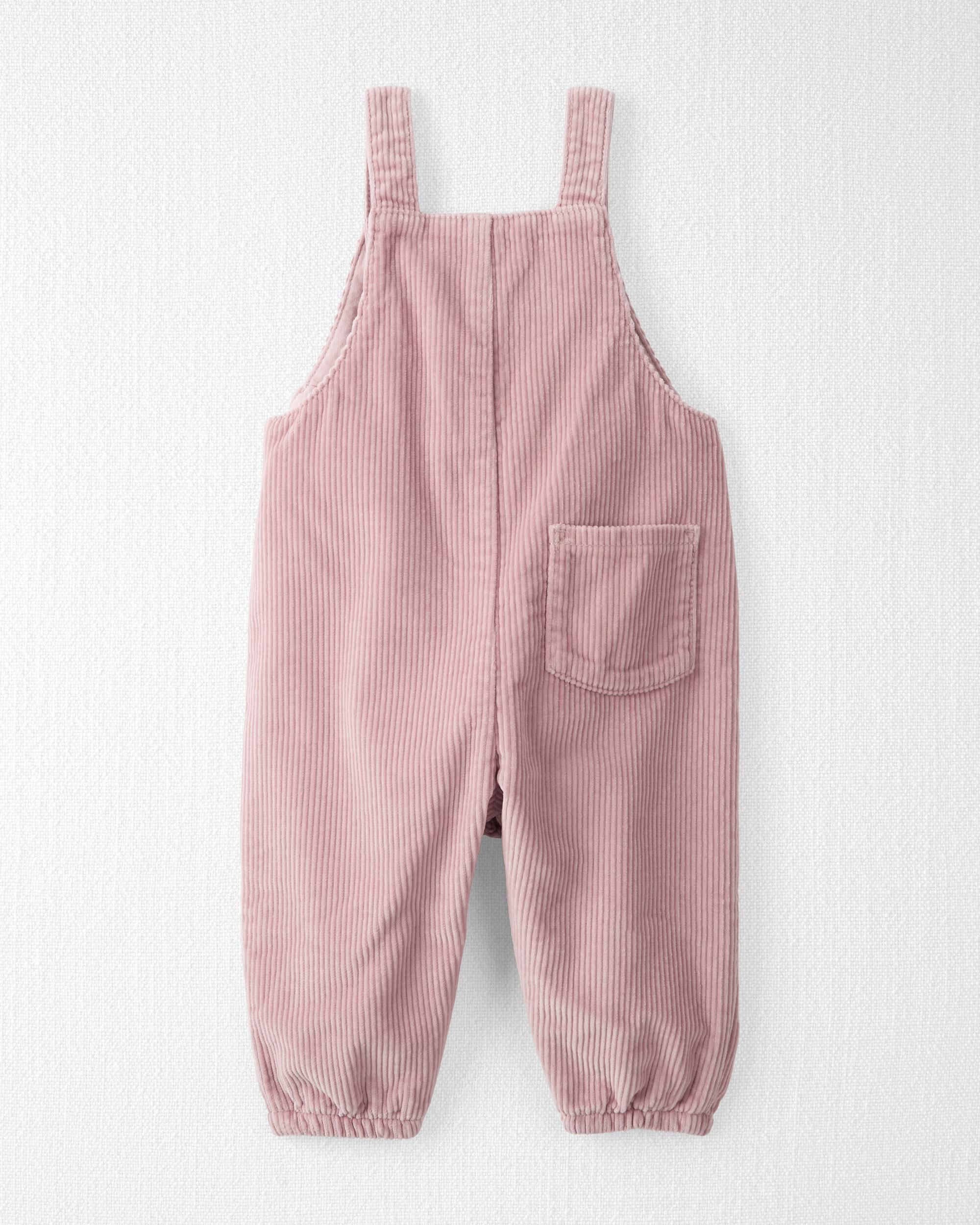 Baby Girls Baby Organic Cotton Corduroy Overalls 24M Little Planet
