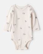 Baby Boy 2-Piece Sheep Print Cotton Long-Sleeve Overall Set - White/Grey, image 3 of 6 slides