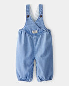 Baby Nostalgic Chambray V-Neck Overalls  - Ozone Wash, image 1 of 5 slides