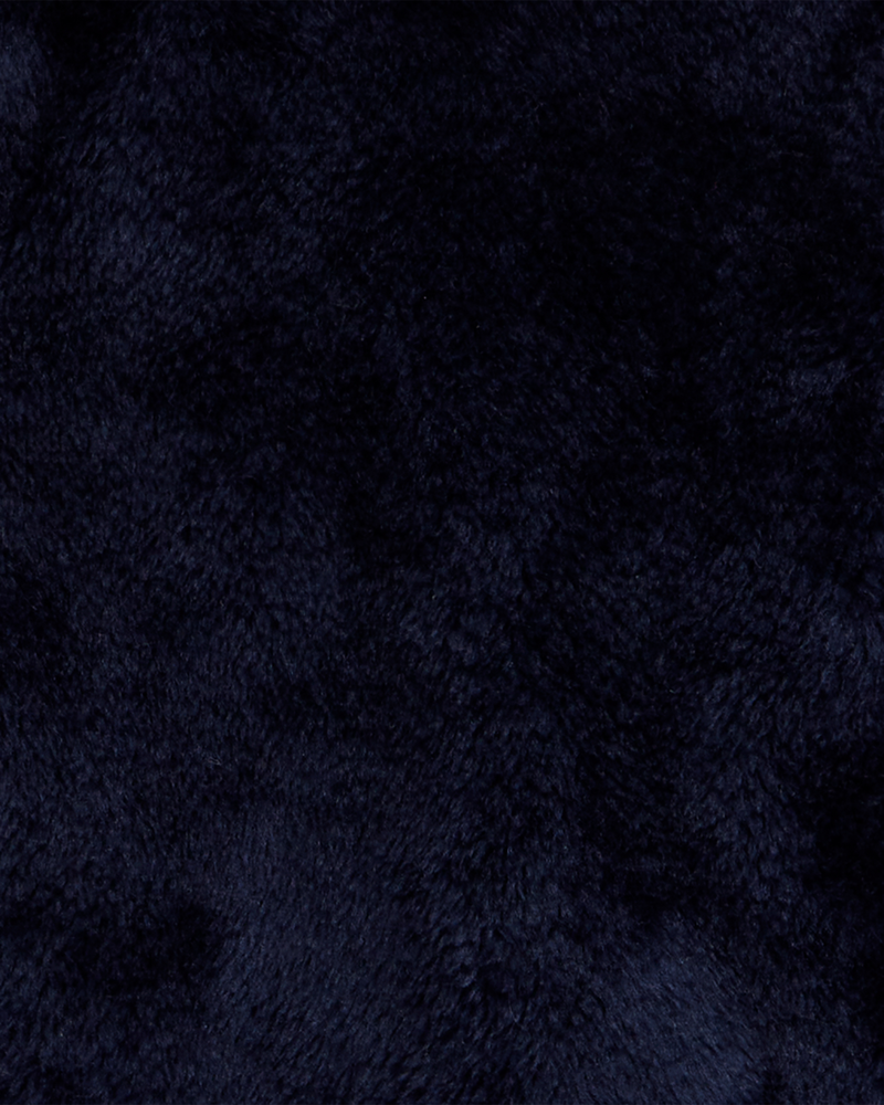 Enfant Blouson d&rsquo;uniforme &agrave; capuchon en Sherpa - Bleu marine, image 2 sur 2 diapositives