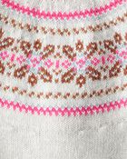 Baby Girl 2-Piece Fair Isle Sweater & Pant Set - Pink, image 4 of 7 slides