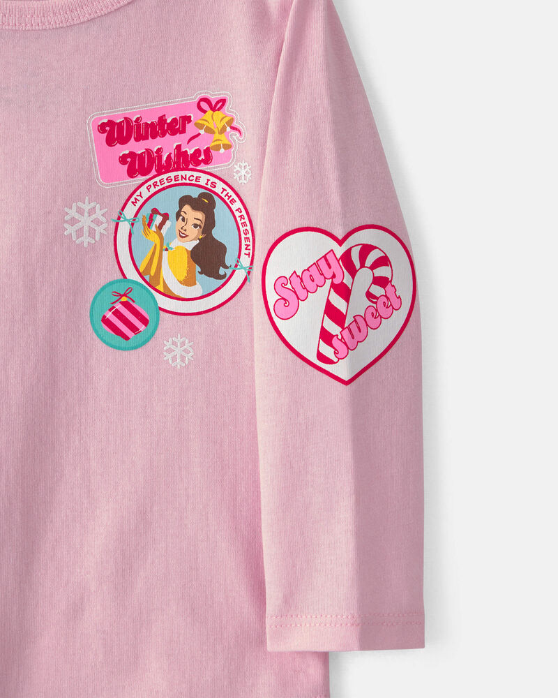 Toute-petite fille &ndash; T-shirt manches longues &agrave; motif Disney&copy; Princesses &ndash; Rose, image 2 sur 4 diapositives