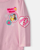 Toute-petite fille &ndash; T-shirt manches longues &agrave; motif Disney&copy; Princesses &ndash; Rose, image 2 sur 4 diapositives