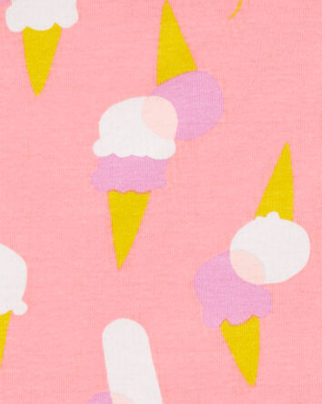 4-Piece Ice Cream & Flamingo Pyjama Set, 