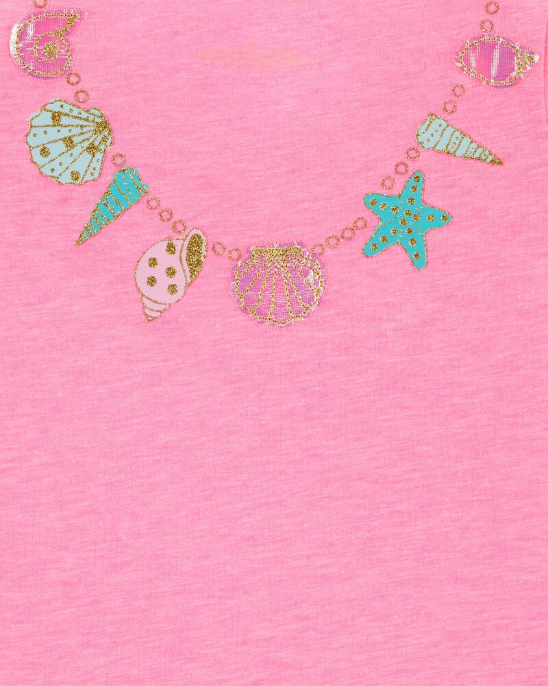 Glitter Necklace Bow Back Tee, image 3 of 3 slides