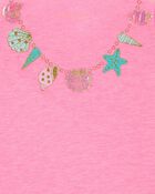Glitter Necklace Bow Back Tee, image 3 of 3 slides