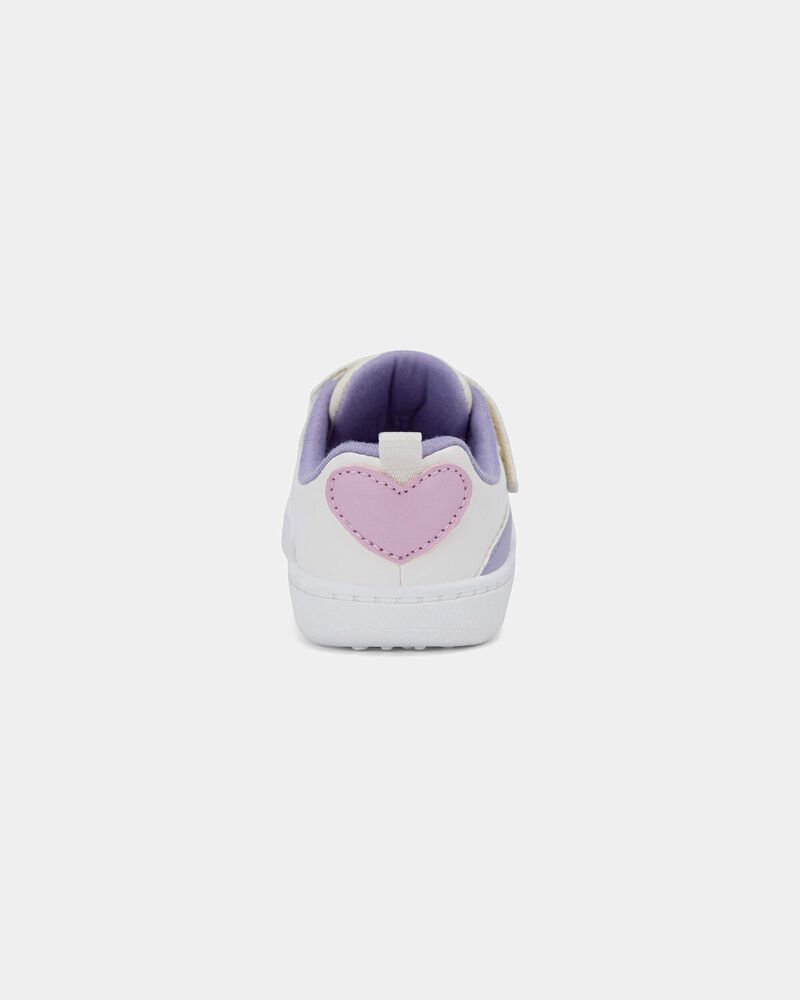 Baby Girl Every Step&reg; First Walker Colour Block Sneakers - Pink/Purple/White, image 3 of 6 slides