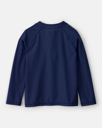 Boys Long-Sleeve Rashguard Top - Navy, 