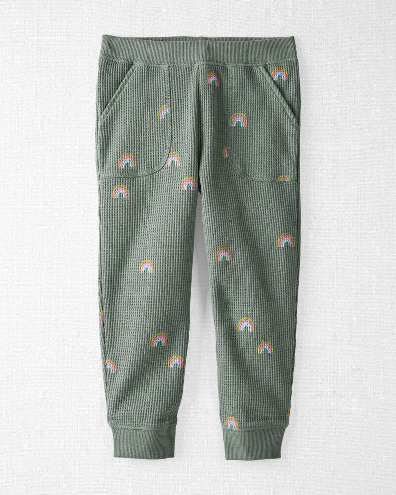 Toddler 2-Piece Organic Cotton Waffle Knit Top & Pant Set, image 2 of 4 slides