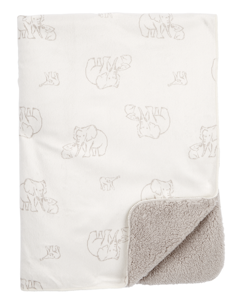 Baby Elephant Plush Blanket, image 1 of 1 slides