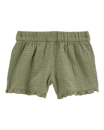 Toddler Ruffle Gauze Shorts, 