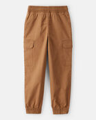 Boys Cotton Fashion Cargo Pants - Brown, image 2 of 5 slides