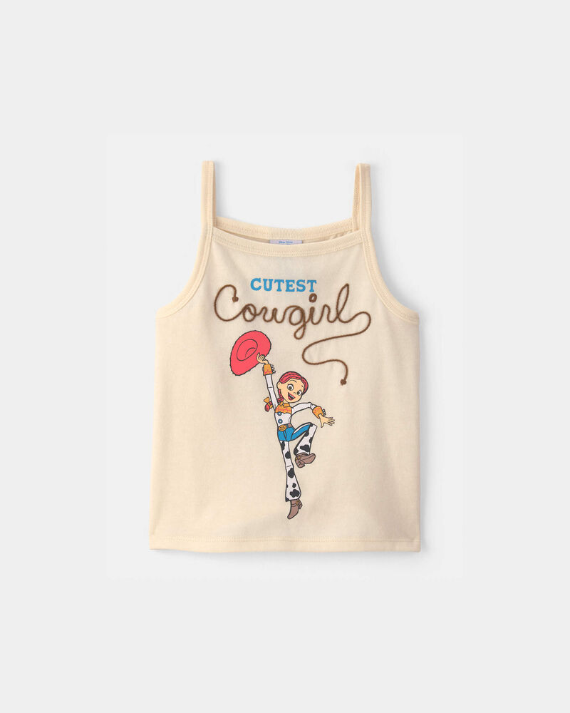 Toddler Girl Pixar&copy; Toy Story 'Cutest Cowgirl' Graphic Tank - Cream, image 1 of 4 slides