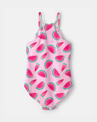 Filles - Maillot de bain 1 pi&egrave;ce &agrave; melon d&rsquo;eau - Rose, image 2 sur 3 diapositives