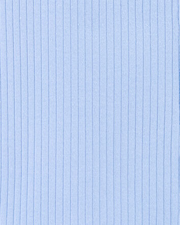Kid Ribbed Button-Down Vest - Blue, 