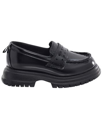 Toddler Block-Heeled Slip-On Loafers, 