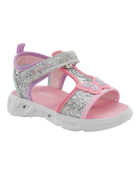 Toddler Glitter Light Up Sandals, image 1 of 7 slides