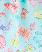 Robe en popeline crochetée avec papillons, image 2 sur 2 diapositives