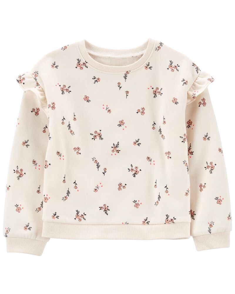 Floral Fleece Pullover, image 1 of 2 slides