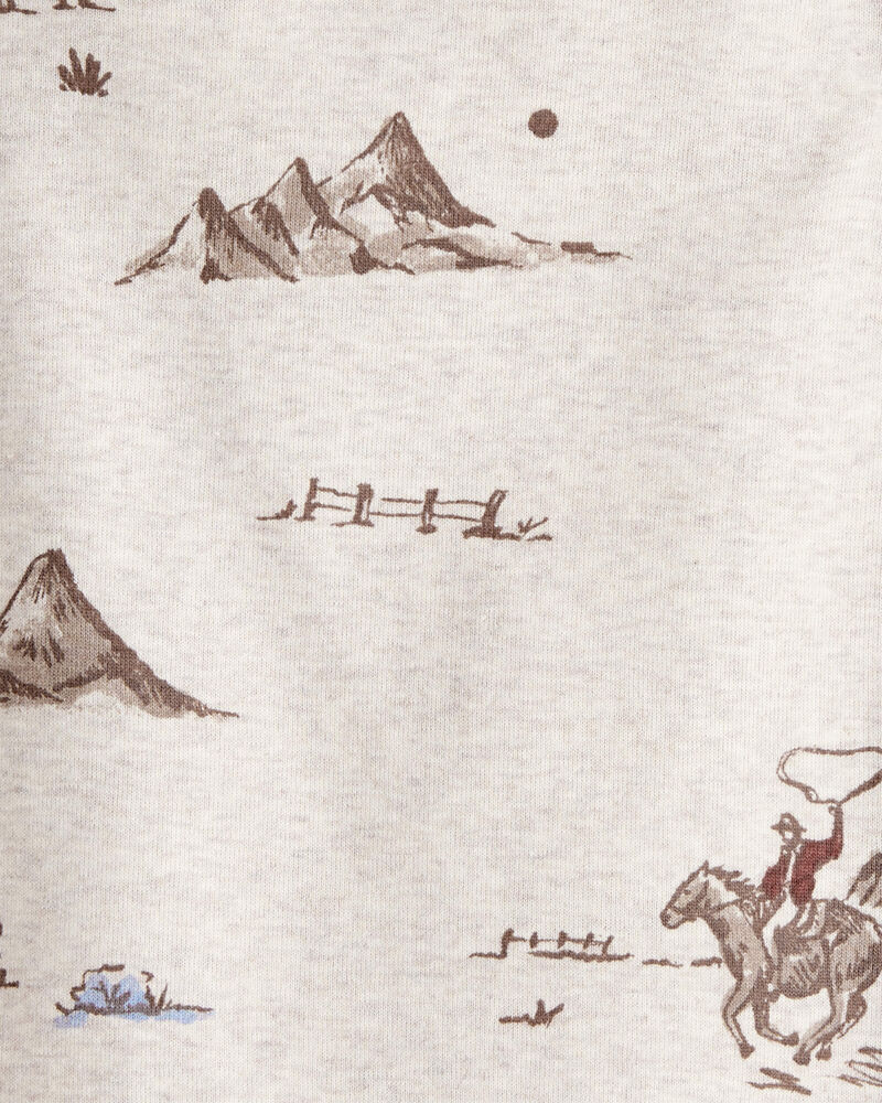 Baby Organic Cotton Pyjamas in Western Rodeo Print, image 3 of 5 slides