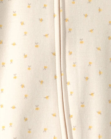 Baby Girl Bee Snug Fit Sleeper - Ivory, 