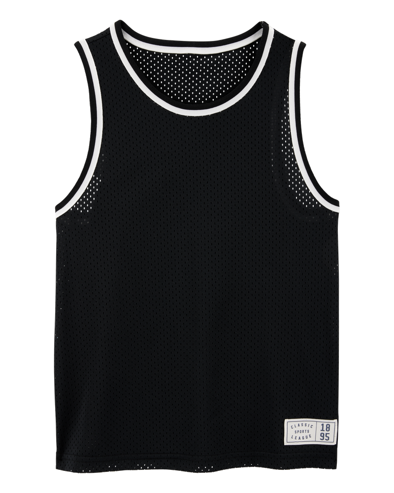 Kid Active Mesh Tank - Black, image 1 of 3 slides
