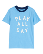 Toddler Play All Day Short-Sleeve Graphic Tee - Blue, image 1 of 3 slides