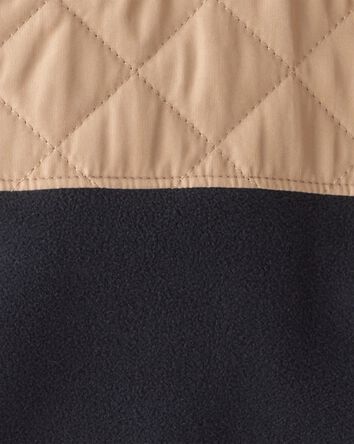 Boys Colour Block Zip-Up Jacket - Black, 