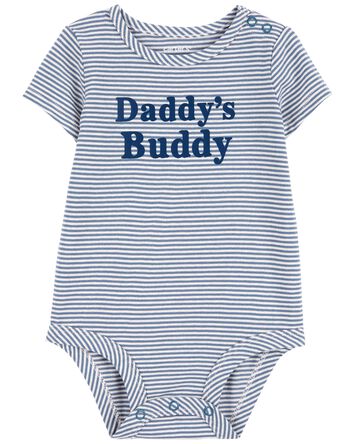Baby Daddy's Buddy Cotton Bodysuit, 