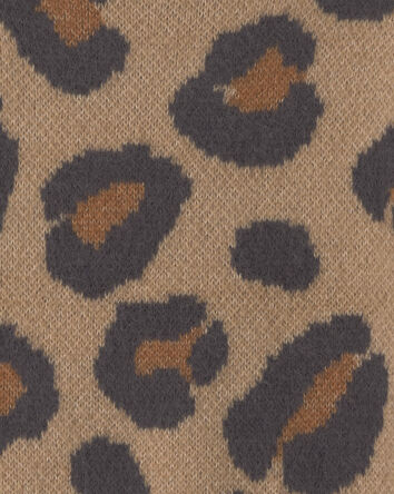 Filles - Chandail &agrave; motif l&eacute;opard &ndash; Brun/Noir, 