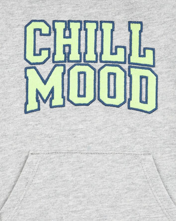 Baby "Chill Mood" Hooded Romper -Grey, 