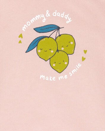 Baby Lemons Mommy & Daddy Long-Sleeve Bodysuit, 