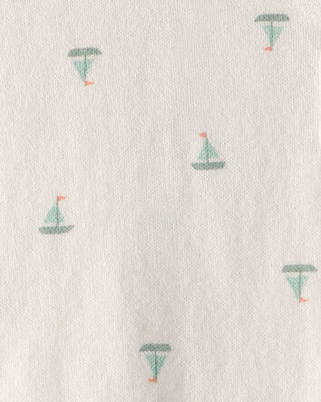 Baby 2-Piece Sailboat Sweater Top & Short Set - Ivory, 