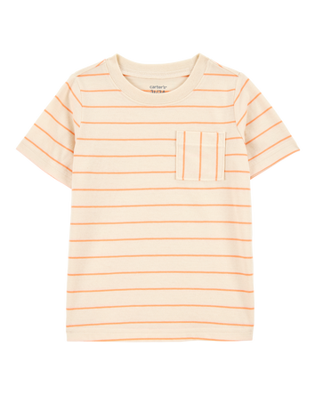 Toddler Striped Woven Short-Sleeve Tee, 