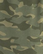 Boys Camo Fleece Joggers - Olive Green, image 3 of 4 slides