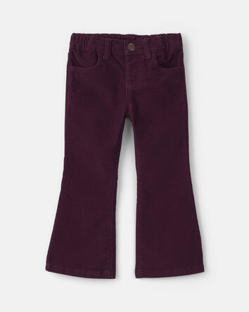 Toddler Girl Corduroy Pull-On Stretch Leggings - Purple, 
