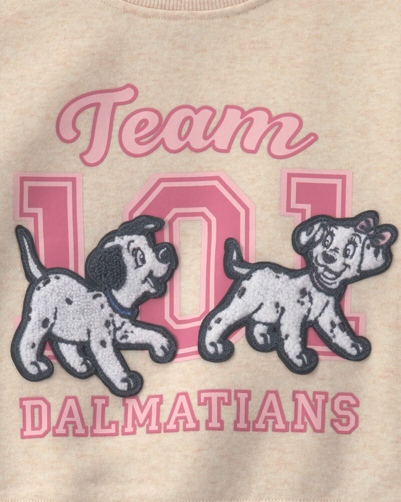 Toddler Girl 2-Piece Disney&copy; 101 Dalmatians Top & Pant Set - Cream, image 4 of 5 slides